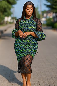 Bold patterns, elegant curves — every stitch tells a story of beauty. 🌸 #AfricanStyle | African Trendy Fashion