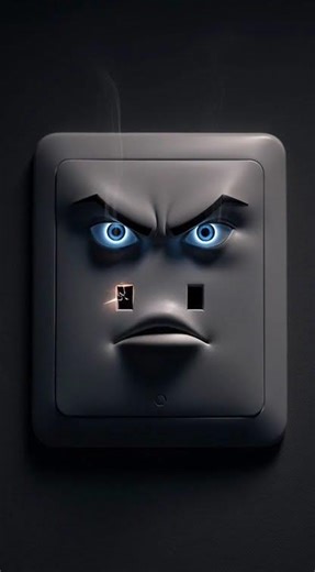 Angry Wall Outlet Threatens You ⚡ Ultra Realistic 3D Short