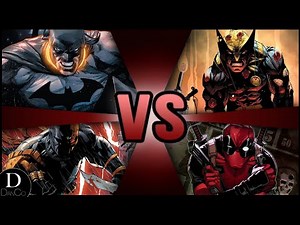 Batman & Deathstroke VS Wolverine & Deadpool | BATTLE ARENA | Marvel VS DC