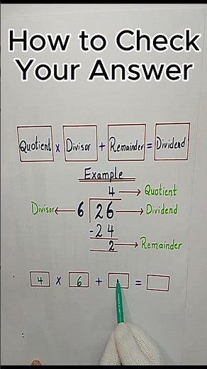 How to check if your division answer is correct #divisiontricks #division #education