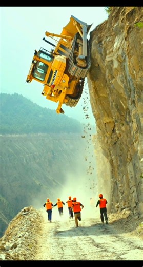 This Bulldozer Defies Gravity… Is This Even Real? #viralvideo #ai #trending #subscribe #ytshorts