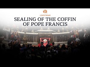 Scenes at Vatican after public viewing of Pope Francis' coffin