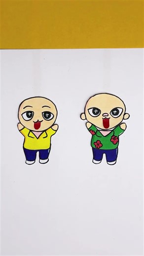 Kpop Saja boys Paper Game Challenge Crafts #art #smartartandcrafts