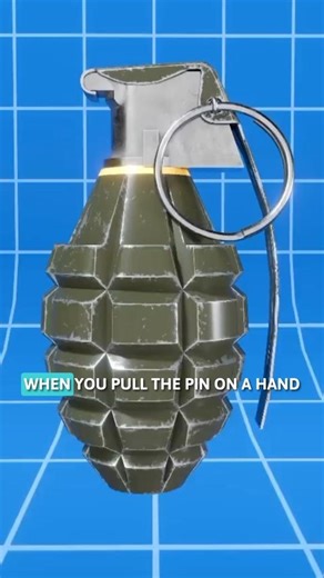 How a Hand Grenade Actually Works 💣💥#handgrenade #howitworks #militarytech #engineering