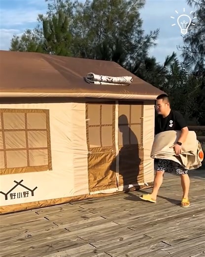 8.8M views · 41K reactions | Camping like a boss with an inflatable tent! ⛺ | DIY Panda | Facebook