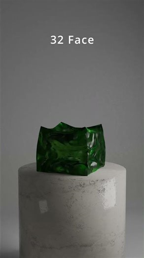 Cube 4 vs 64 face Simulation SoftBody #softbody #3d #simulation #cube #face #3dart #designer