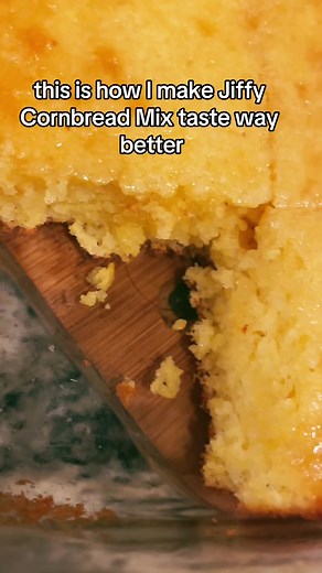 This is how to make Jiffy cornbread mix taste better. Its so good. Enjoy! #foodietiktok #dinnerideas #cornbread #baking #foodtok #recipes