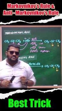 Best Trick for Markovnikov’s Rule