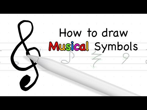 How To Draw Musical Symbols Part 1 (For Beginners)