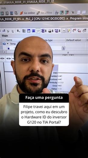 Filipe Fraga | Automação Industrial on Instagram: "Filipe travei aqui em um projeto, como eu descubro o Hardware ID do inversor G120 no TIA Portal? Você sabia que pra comunicar seu CLP com o inversor G120 no TIA Portal, você precisa encontrar o hardware ID exato? Sim, é isso que garante que o Telegram vai chegar onde precisa, sem dor de cabeça, sem tentativa e erro. 🧠 Muitos profissionais ainda se sentem travados nessa etapa. Não sabem onde achar essa bendita informação, e por isso perdem tem