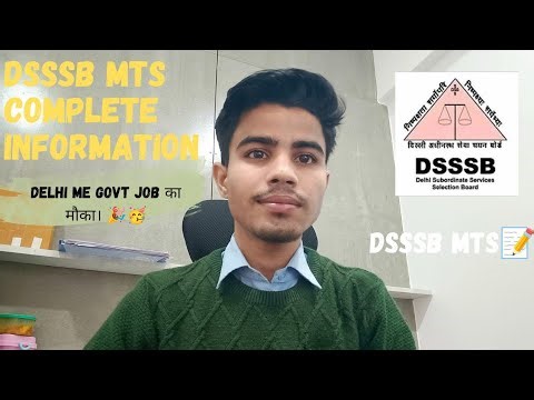 Dsssb mts 2025 complete information #dsssb