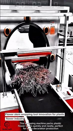 Flower stem wrapping tool innovation for plastic flower industry