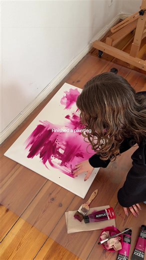 Finishing My First Painting in Berlin