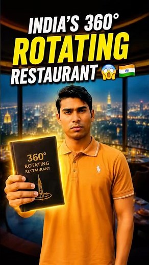 India’s 360° Rotating Restaurant 😱🇮🇳
