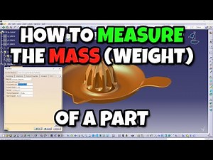 CATIA V5 - How to measure the mass weight of a design part #catiav5 #catia #catiatips #3ddesign