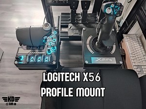 Quick Release HOTAS Mount for Logitech X55 / X56 – 3D Printed Flight Sim Holder for Aluminum Profile Rig - Etsy UK