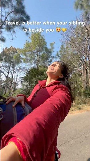 Sibling Road Trip in Mountains | Fun & Adventure ⛰️ #foryou #SiblingLove #TravelWithSibling #Shorts