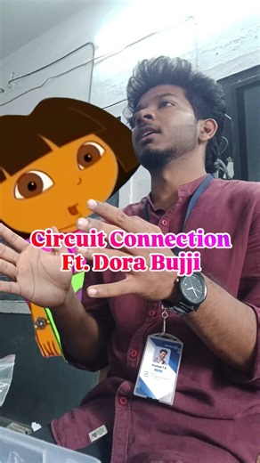 Circuit Connection Ft. Dora Bujji # #teacher #funny #dora #robotics