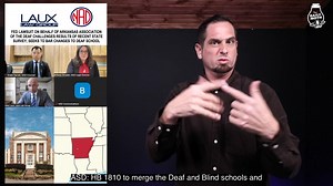 35K views · 577 reactions | NAD and Laux Law files lawsuit against Arkansas over inaccessible survey that may have been used to justify proposal to merge Arkansas Deaf, Blind schools into single entity Transcript: https://www.dailymoth.com/blog/nad-and-laux-law-files-lawsuit-against-arkansas-over-survey-deafblind-schools-merger | The Daily Moth | Facebook