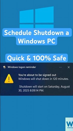Schedule Shutdown a Windows PC [100% Working]