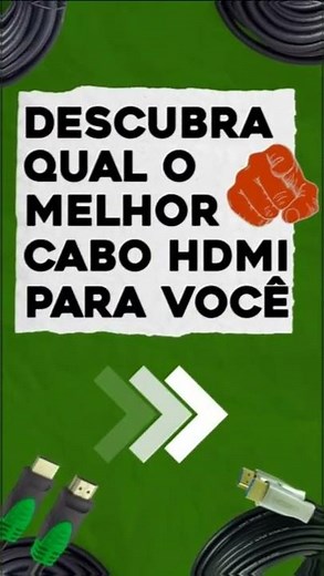DESCUBRA QUAL MELHOR CABO HDMI PARA VOCÊ #tecnologia #reels