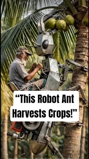 Robot Ant Harvesting Palm Fruits – This Tiny Machine Works Like a Real Ant