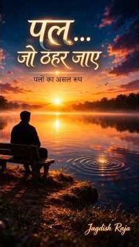 ठहरे पल | पलों का असल रूप | A Deep Hindi Meditative Poem | Jagdish Raja
