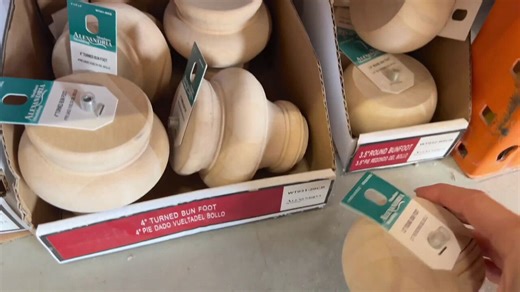 2 Home Depot table leg upcycles