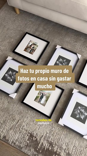 Haz tu propio muro de fotos en casa sin gastar mucho