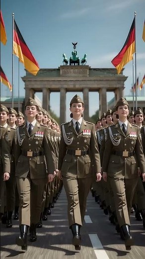 "German Female Soldiers Parade – Unity, Grace & Strength 🇩🇪" "독일 여군 퍼레이드 – 단결과 우아함, 그리고 강인함 🇩🇪"