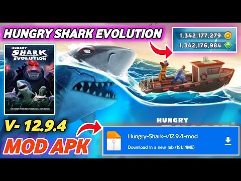 Hungry Shark Evolution Mod Apk | Hungry Shark Mod Apk | All Sharks Unlocked