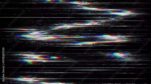 Fast transition featuring noise distortion and RGB split for trendy fast cut video editing