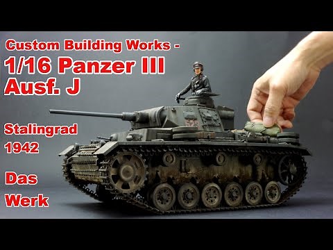Custom 1/16 German Panzer III Ausf. J Stalingrad 1942 Complete Build