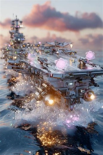 Future Navy: Cyberpunk Carrier 🚢⚓️ #Shorts