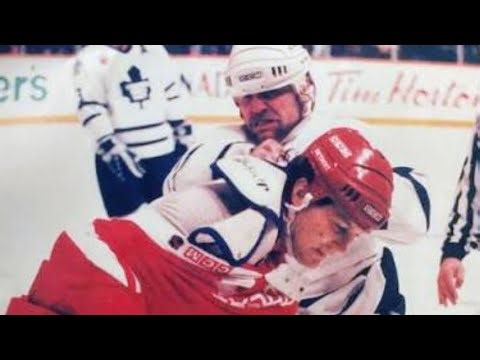 Bob Probert vs. Wendel Clark Rivalry (all 4 rounds+)