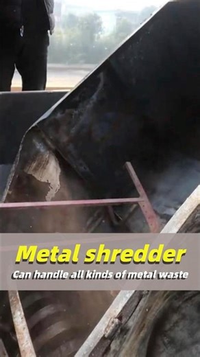 Super Strong Metal Shredder, Giving Scrap a New Life #metalshredder #metalcrusher #shredded