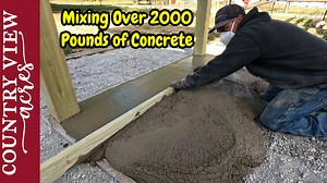 Mixing and Pouring a Concrete Pad by Myself for the first time. Buy T-Shirts and Hoodies on Our Website: https://www.countryviewacreshomestead.com Our Amazon Shop full of great Homesteading items: https://www.amazon.com/shop/countryviewacres TYM Tractors: https://tym.world/en-us/ The Tractors we use are the TYM 2515 - 24 Horsepower compact tractor TYM T654 - 67 horsepower compact utility Tractor J.I. Case 730 (1961) Allis Chalmers D17 Series 1 (1959) E-mail us at: countryviewacreshomestead@gmail