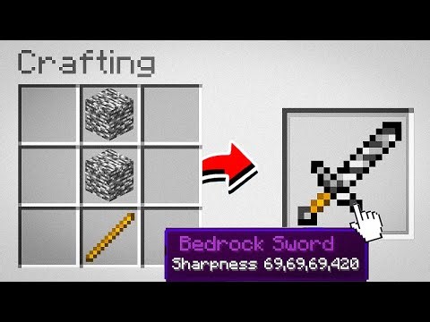 Minecraft, But Crafts Use Bedrock...