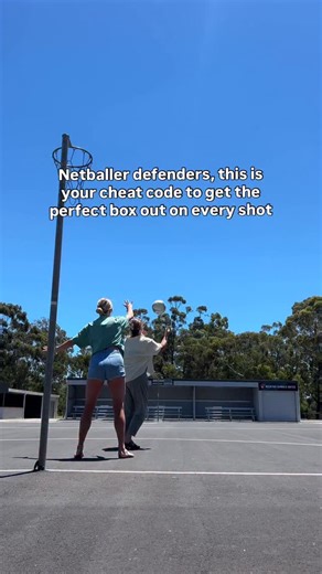 Pre-Season Pro on Instagram: "Netball defenders — if rebounding feels harder than it should, this is why. 💡 When we defend a shot on one leg, most defenders let gravity take them straight down into a deep lunge. The problem? That position locks you in, slows your reaction, and makes it easy peasy for the goaler to step around you for the rebound. 🥲 This box out works because it keeps you light and mobile. Instead of falling straight down, you use a small leap across the body as you come out of