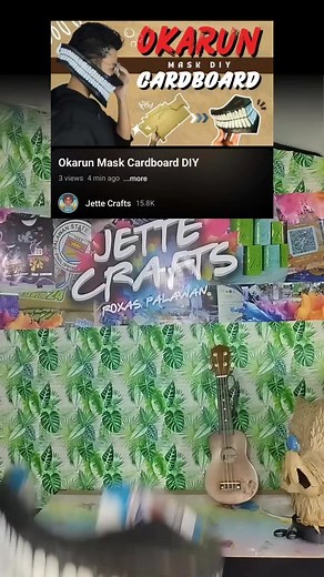 Okarun Mask Cardboard DIY Tutorial for Anime Fans