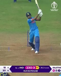 Shreyas Iyer belts a humungous six | IND v SL | CWC23