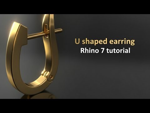 Design Like a Pro: U-Hoop Earring Creation in Rhino 7