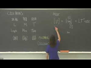 「次元解析」講義動画＠芝浦工業大学