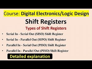 Shift Registers and Type of Shift Registers