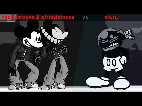 FNF Smile But 2 Mickey Mouse Vs Whitty Sing It (FNF Whitty Sings Smile) - Friday Night Funkin'