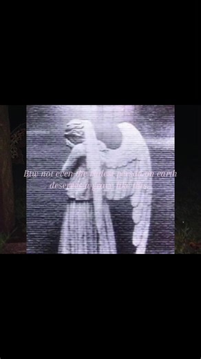 For those who dont know what this kind of grave means: its a weeping angel grave. these graves indicate that the person offed themselves and the angel is crying/grieving cuz they couldnt protect the person. ^_^ #weepingangel #grave #viral #w33p1ng_xngel #fyp