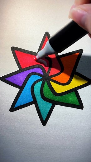 30K reactions · 347 shares | PERFECT #color #acrylicmarkers #asmr #satisfying #painting #satisfying #drawing #acrylicpainting #coloring #perfect | Mino Art | Facebook