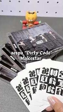 aespa Dirty Work Unboxing Dirty Code Version Makestar Pobs #kpop #unboxing #aespa #kpopalbumunboxing
