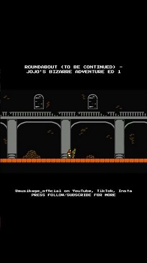 Roundabout (To Be Continued) [8-bit; VRC6] - JoJo's Bizarre Adventure ED 1 #Shorts