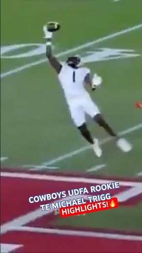 MICHAEL TRIGG ✭ #COWBOYS UNDRAFTED ROOKIE TE #HIGHLIGHTS 🔥 One-Handed, Tough, & TD Catches! 👀 #NFL